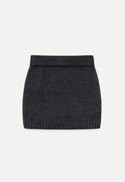 Ribbed Knit Mini Skirt