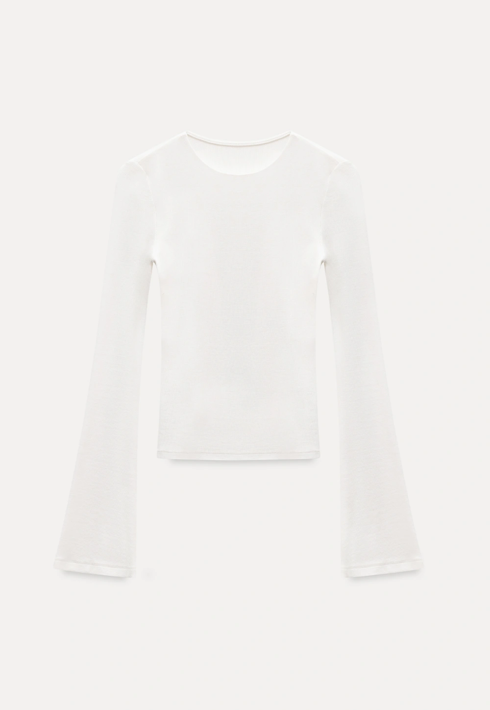 Women Slim Fit Long Sleeve Ribbed Knit Top