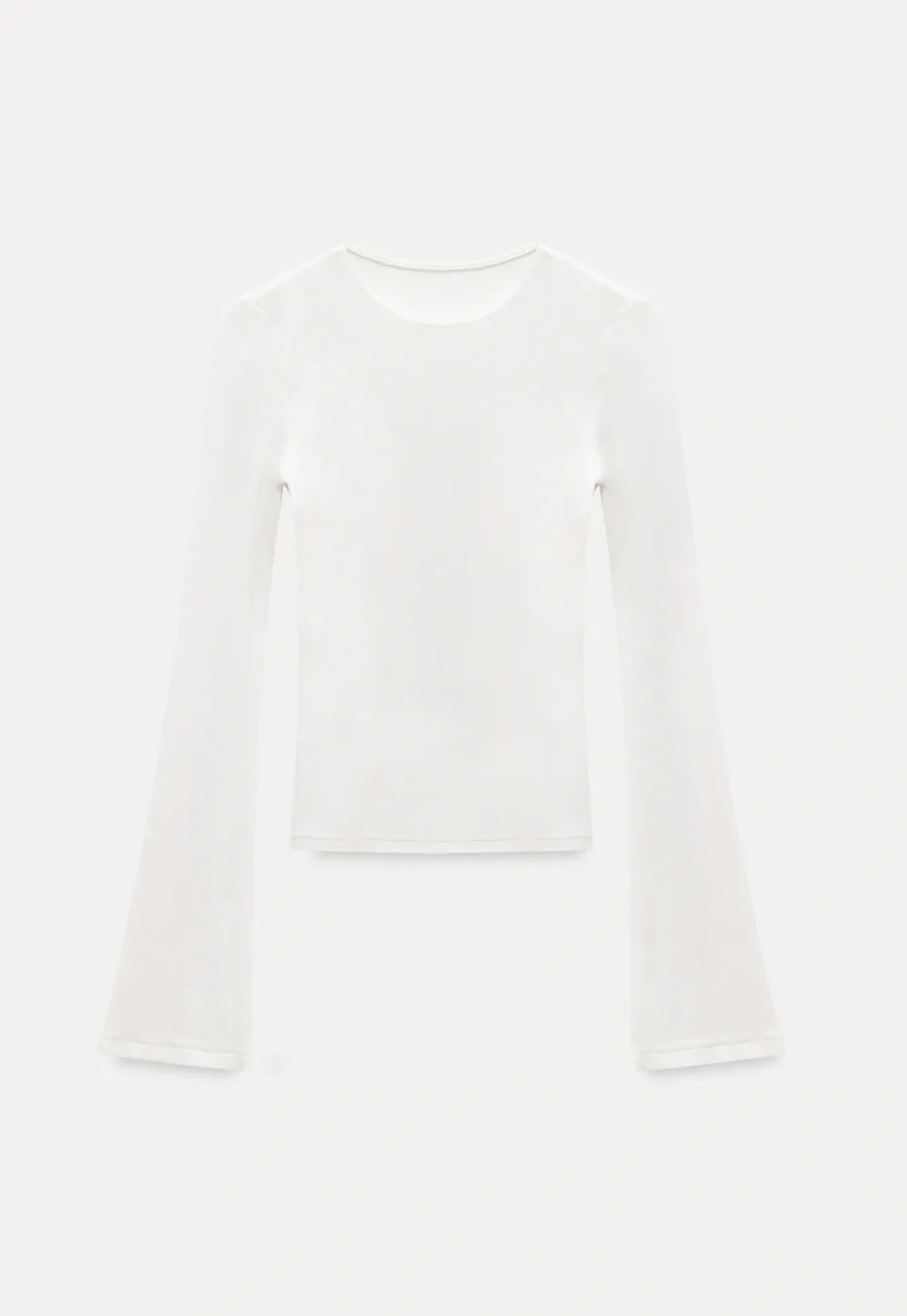 Women Slim Fit Long Sleeve Ribbed Knit Top