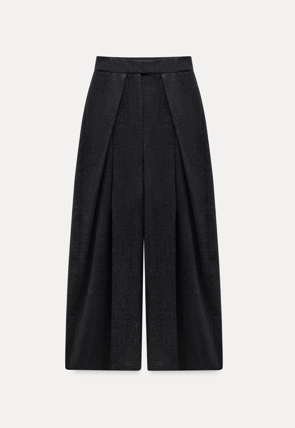 Women High Waist Pleated Wide Leg Trousers