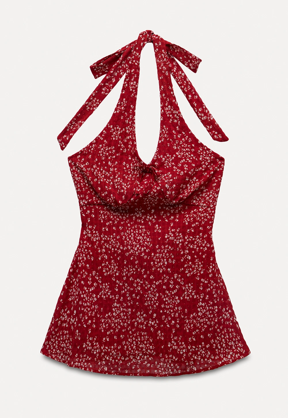 Floral Print Halter Neck Dress