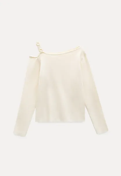 One Shoulder Long Sleeve Top