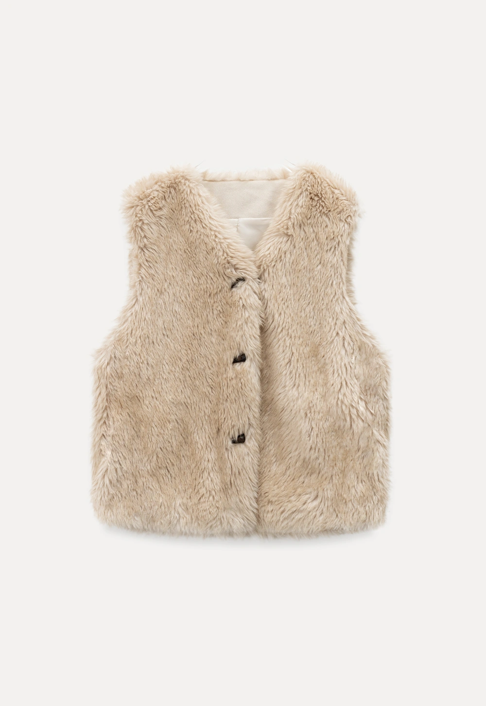 Soft Shearling Vest Women Warm Fuzzy Gilet