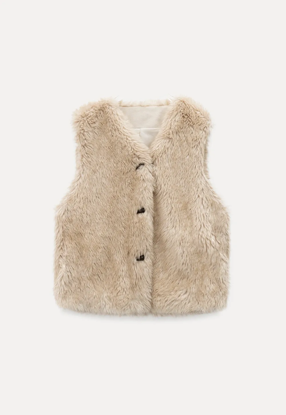 Soft Shearling Vest Women Warm Fuzzy Gilet