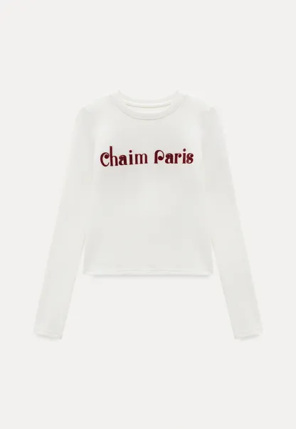 Graphic Print Long Sleeve Top for Women