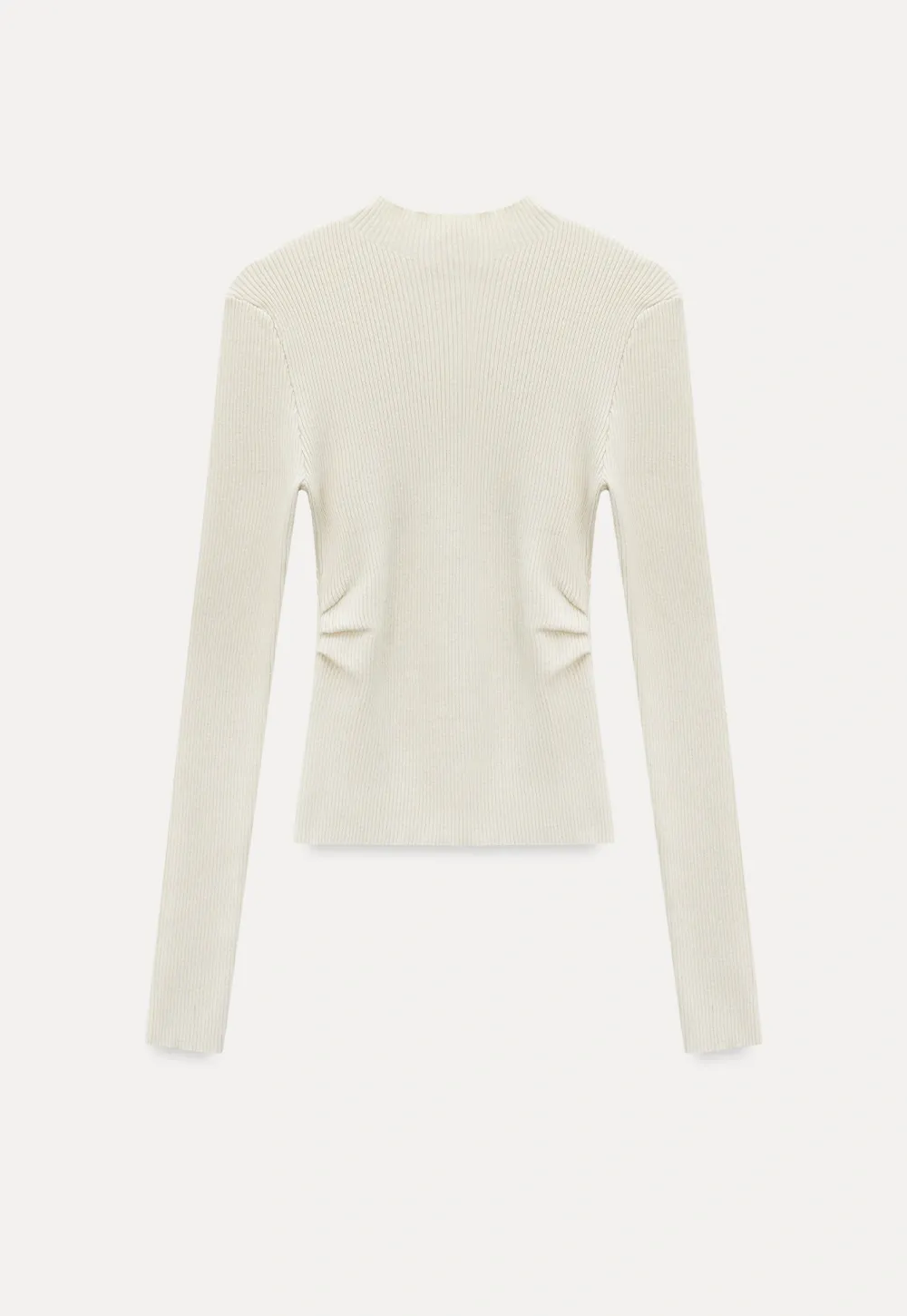 Elegant Ribbed Knit Turtleneck Sweater