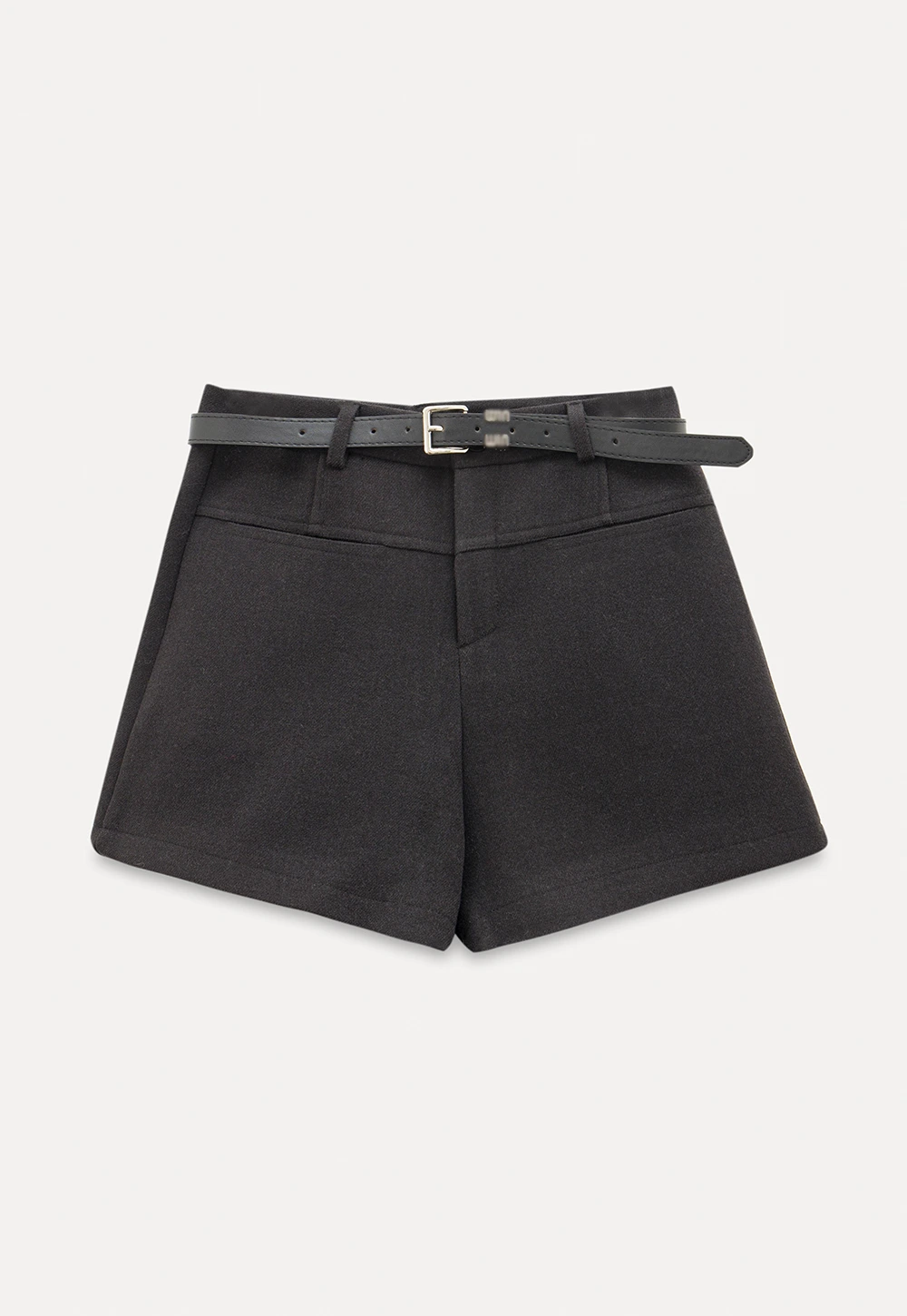 Womens High Waist Shorts with Belt