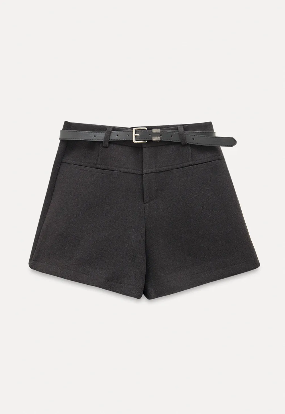 Womens High Waist Shorts with Belt