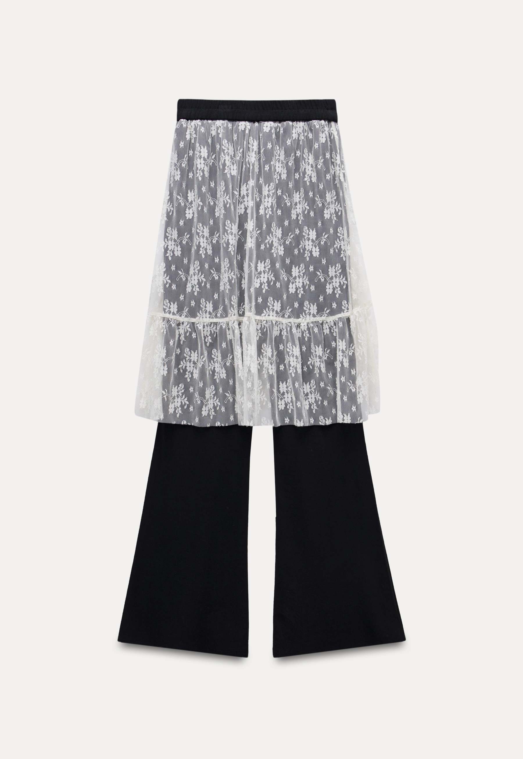 Women’s Lace Skirted Flare Pants