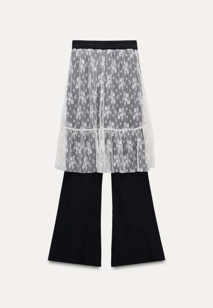 Women’s Lace Skirted Flare Pants