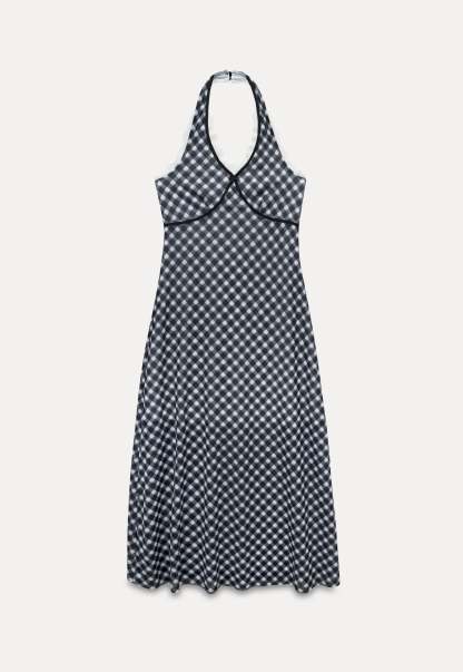 Halter Neck Midi Dress