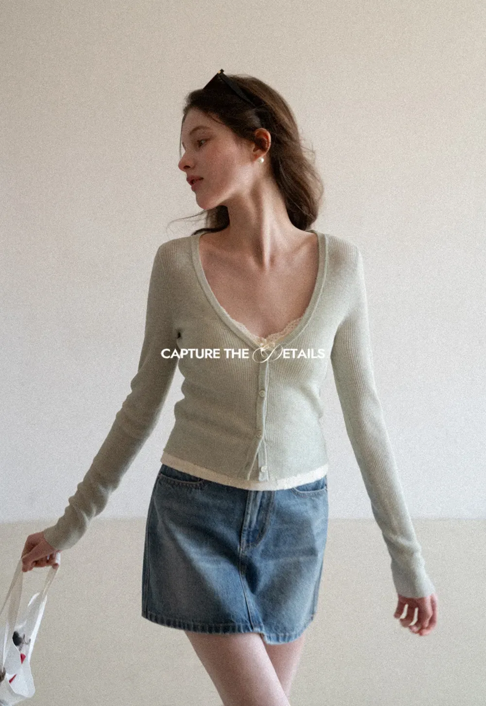 Lightweight Ribbed Knit Cardigan with Open Front