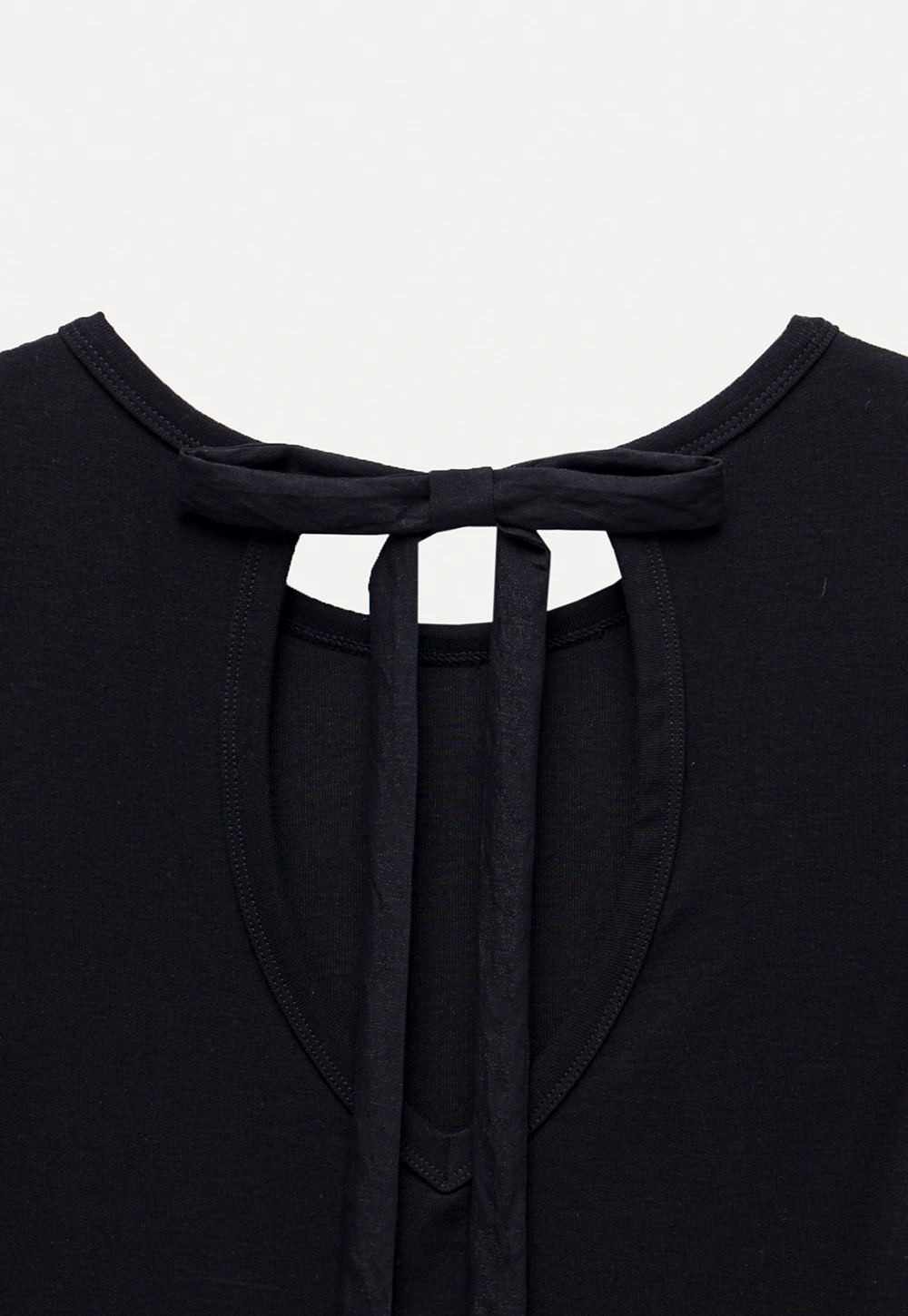 Women’s Backless Tie Short Sleeve Top