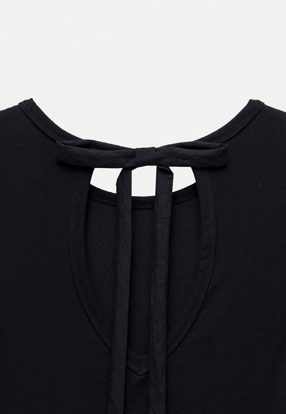 Women’s Backless Tie Short Sleeve Top