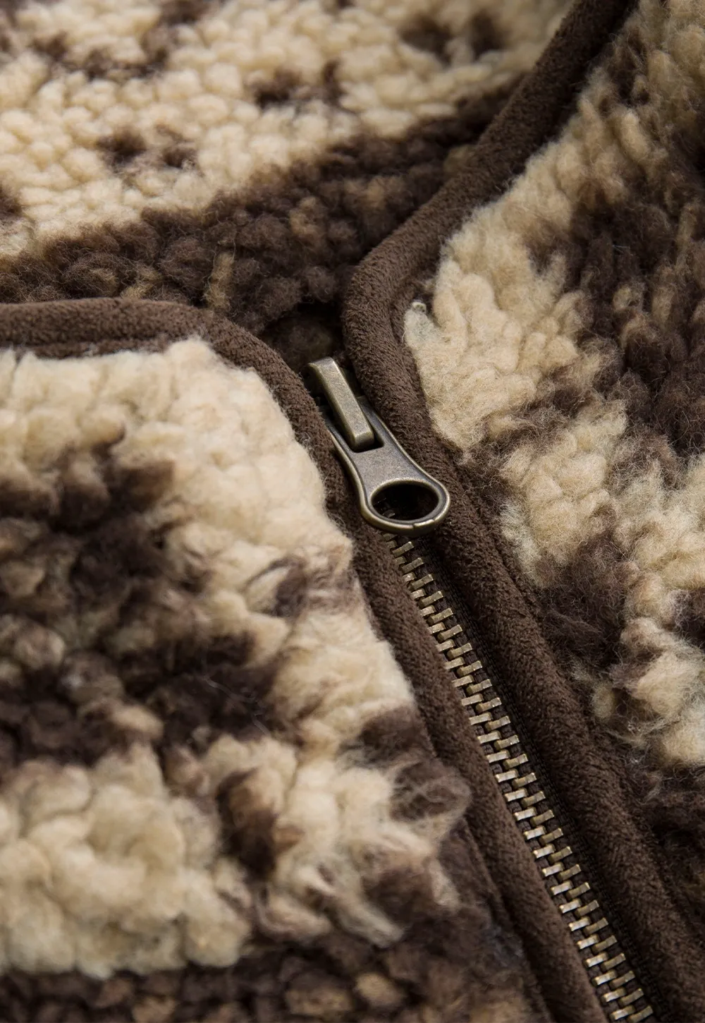 Vintage Fleece Vest Women Zip Up Sherpa Warm