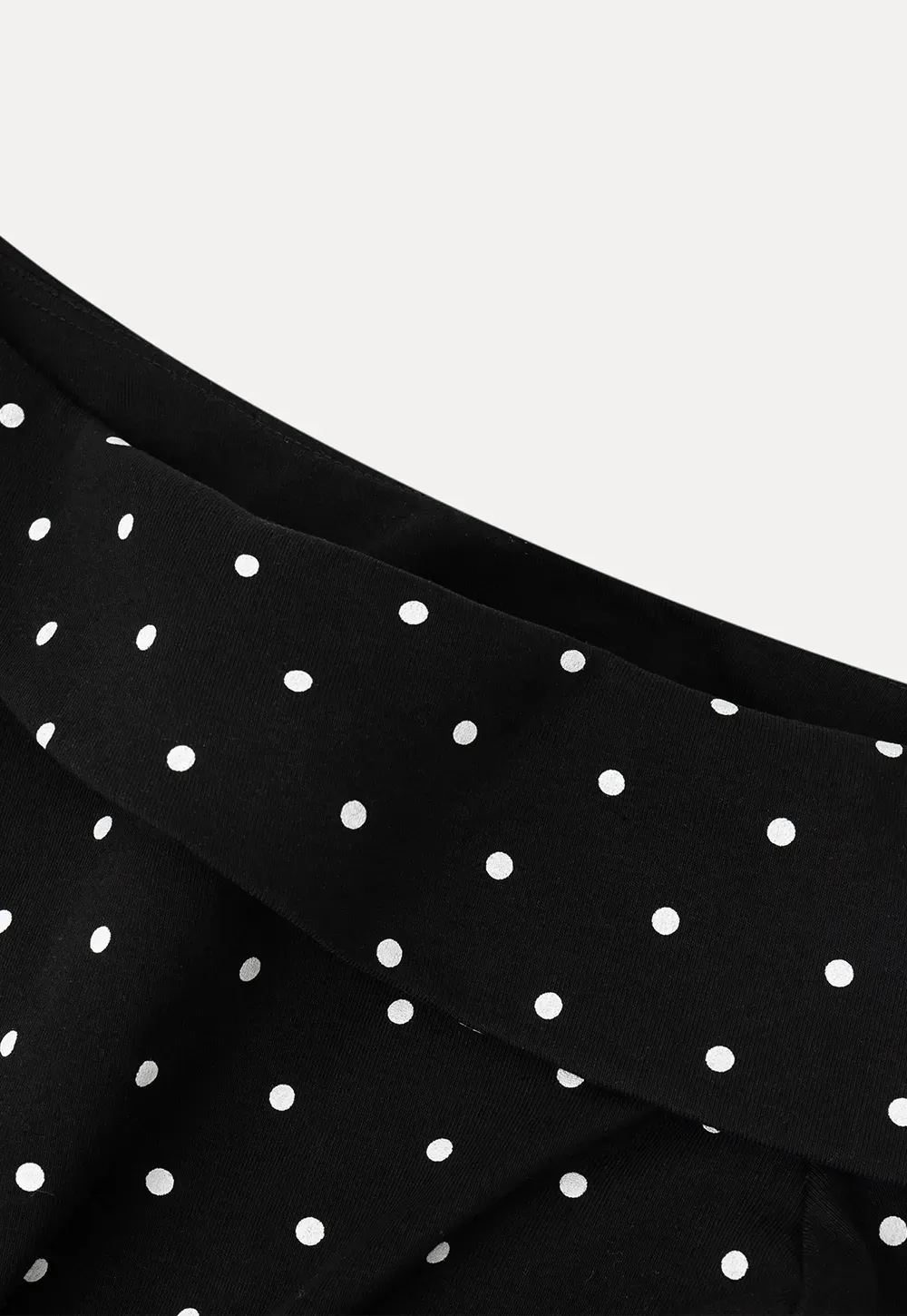 Polka dot off shoulder short sleeve tops