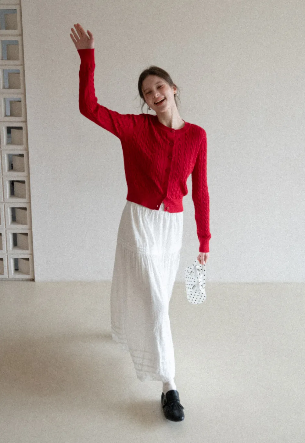 Elegant Tiered Lace Hem Skirt