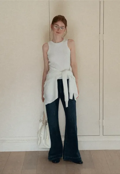 Ribbed Knit Tank Top for Women