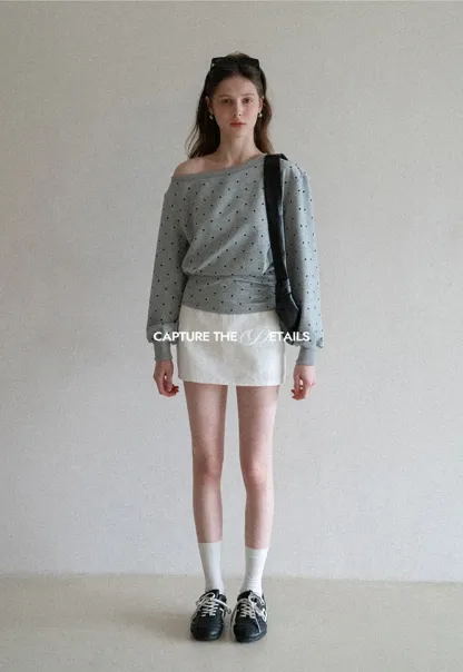 A-line mini skirt with clean lines and simple design