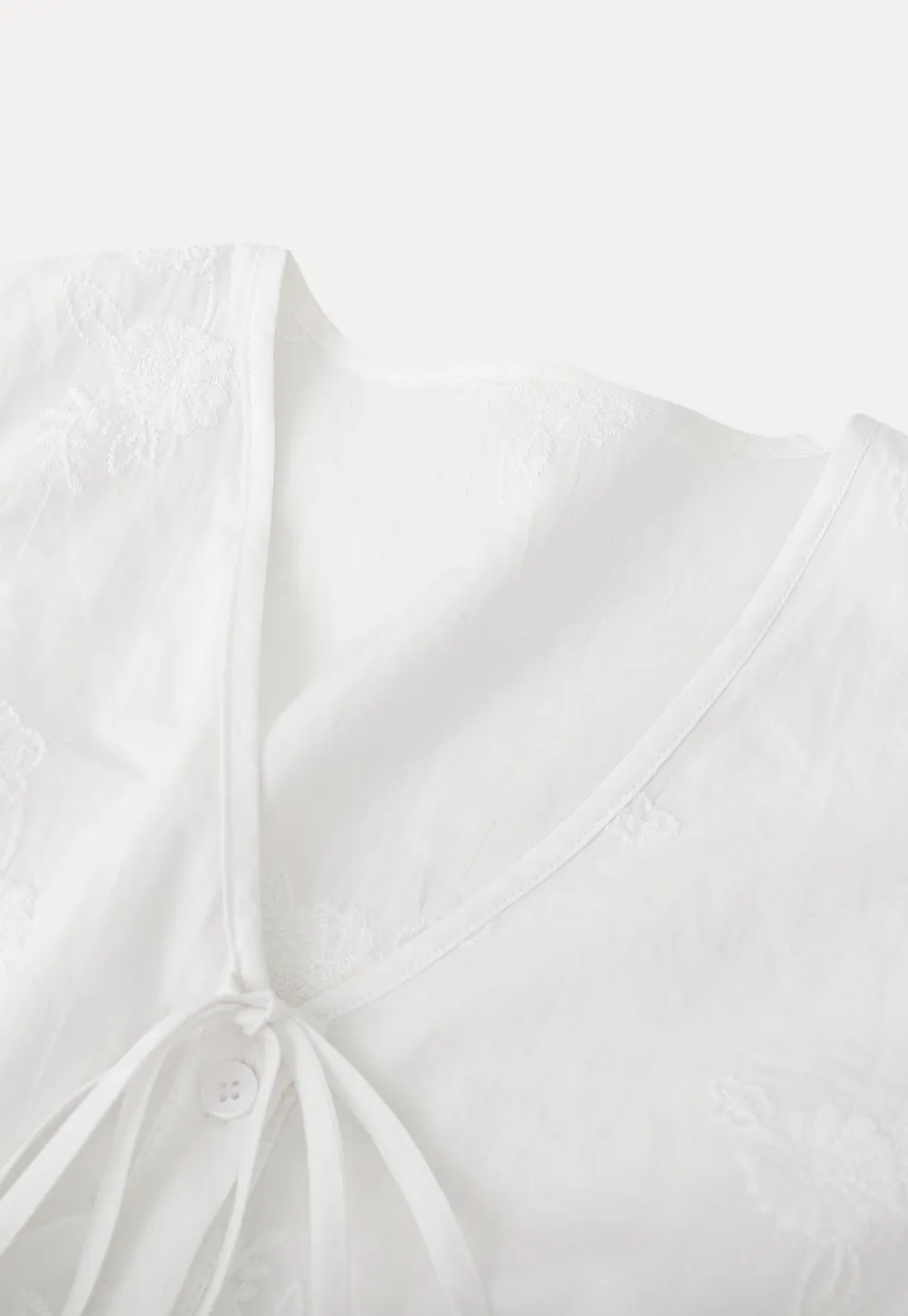 Shirt with ruffled sleeves and layered skirt