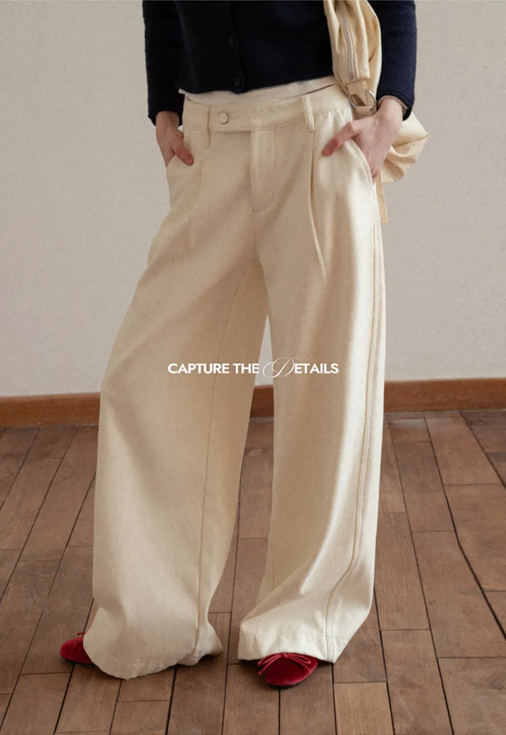 Dark Denim Wide-Leg Pants