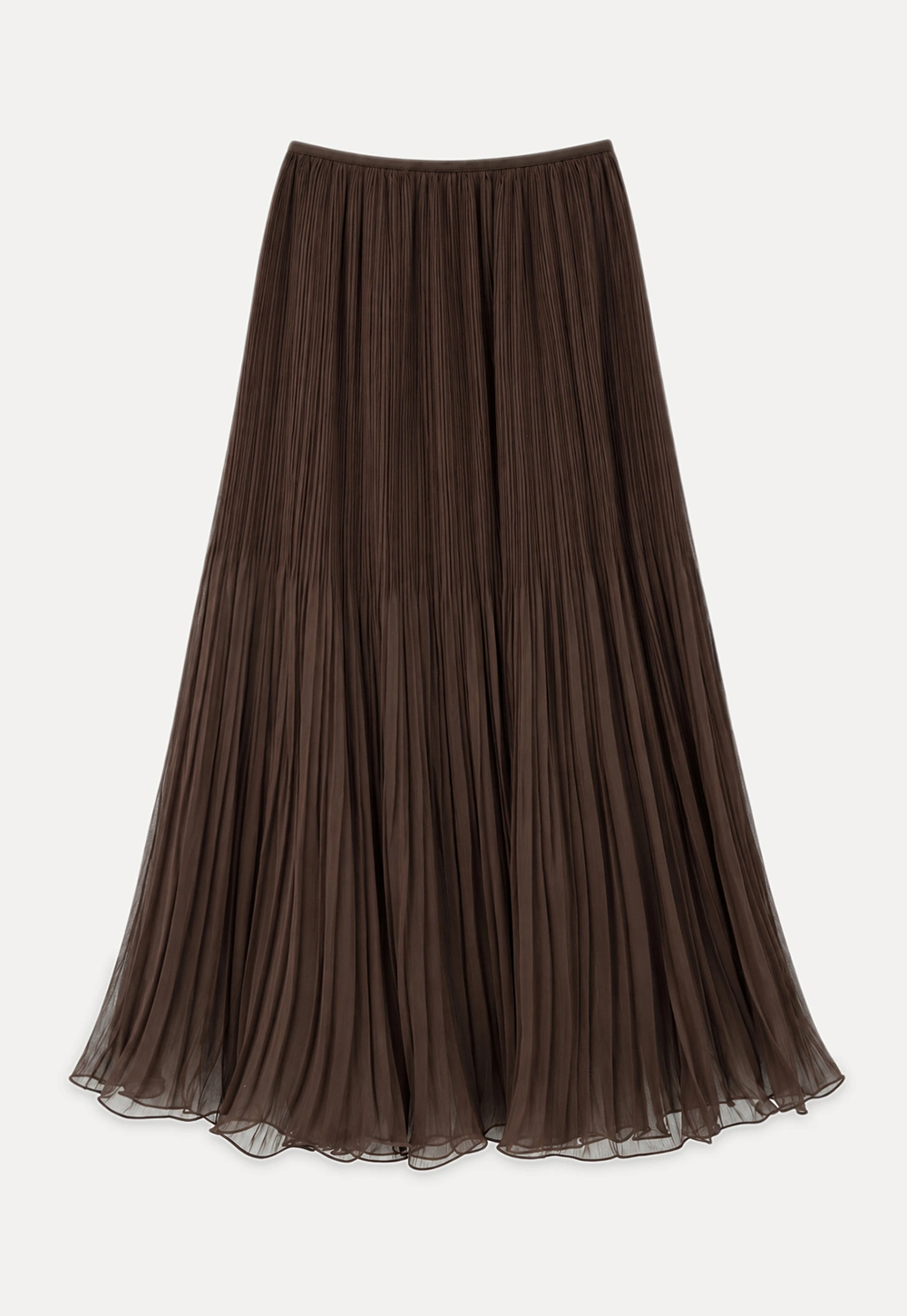 Pleated Layered Tulle Skirt