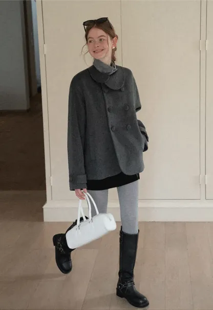 Turtleneck Sweater Long Sleeve Knitwear Women's Fitted Top