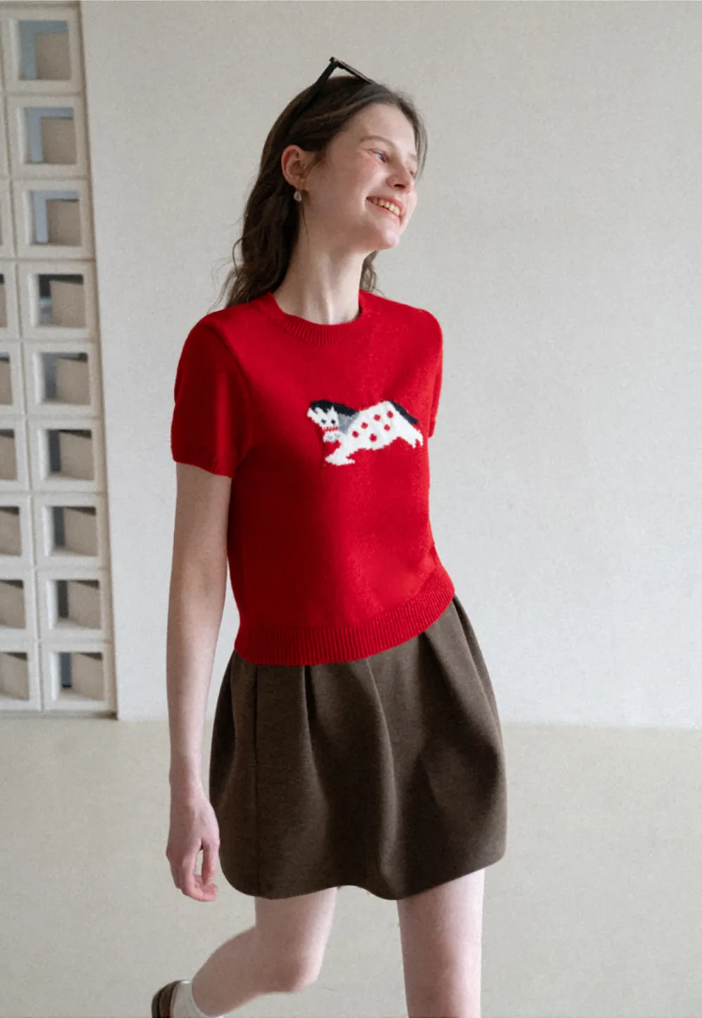 Stylish Knit Cardigan with Embroidered Design