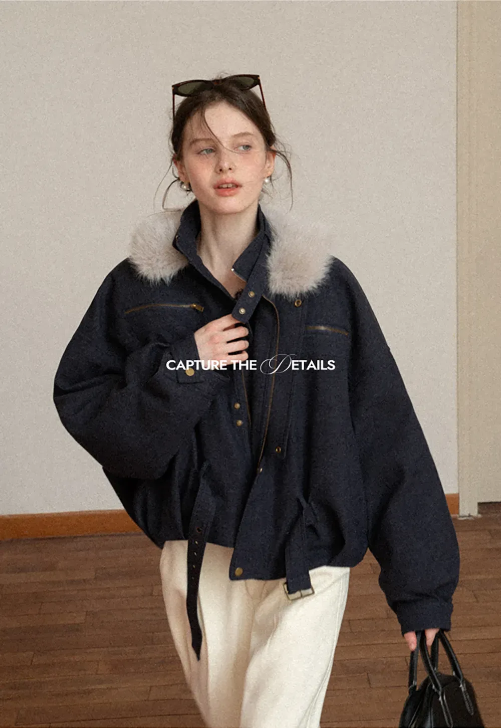 Stylish Fur-Collar Winter Jacket