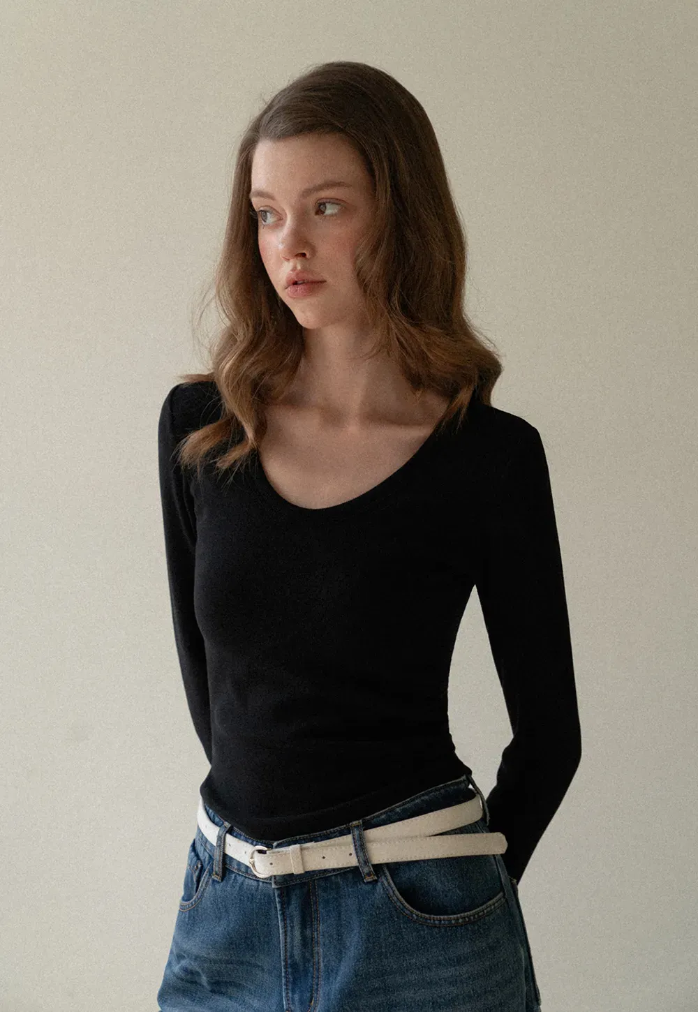 Elegant Basic Long Sleeve Top for Women