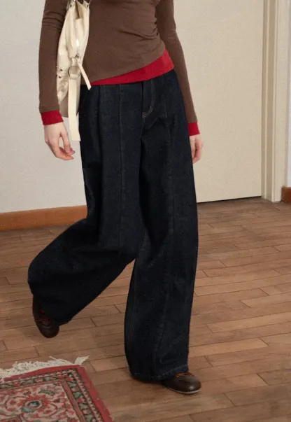 Wide Leg Denim Jeans for Women Casual Style