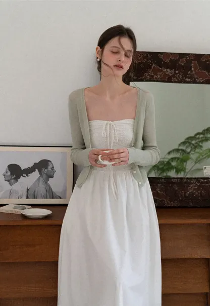 Strapless Maxi Dress with Front Bow Detail