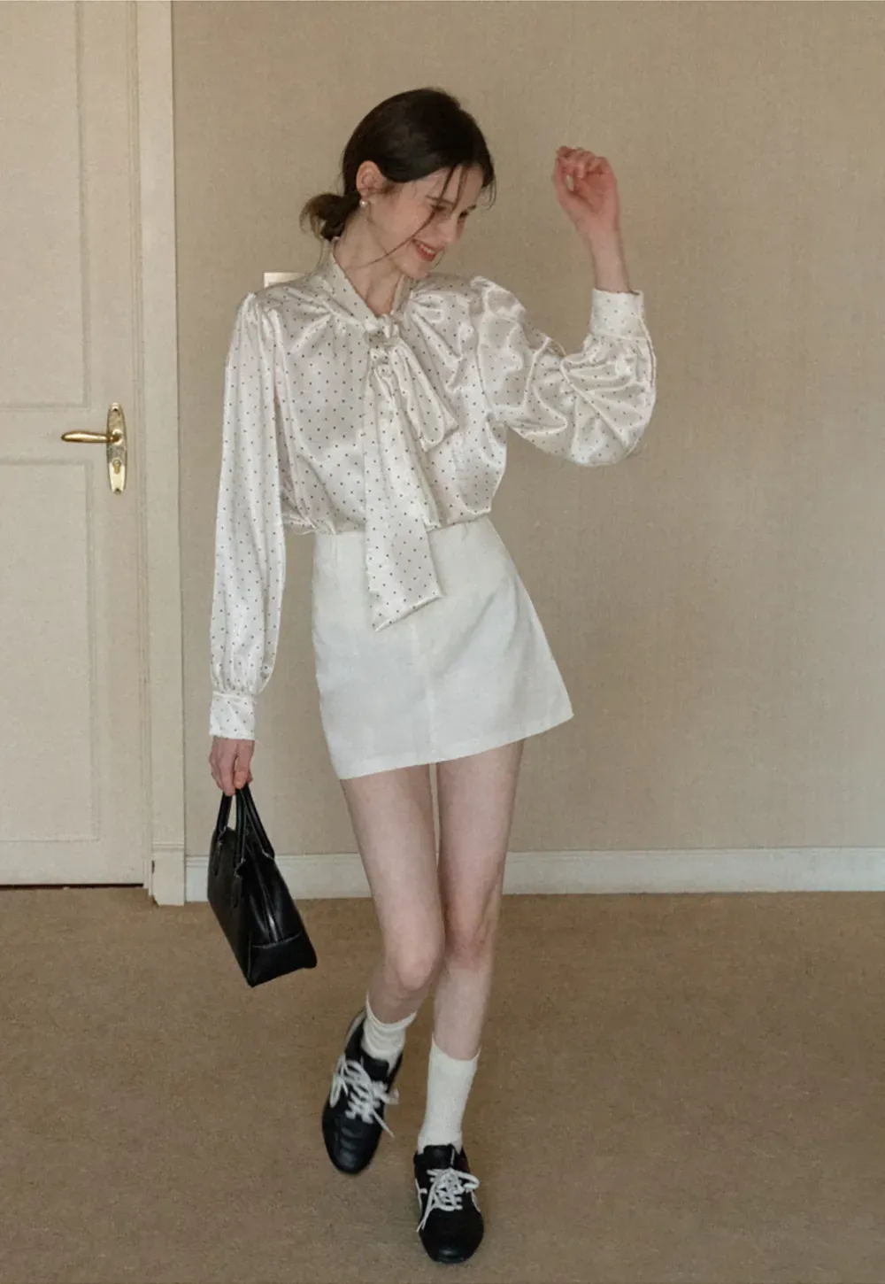 Elegant Mini Skirt with High Waist Design