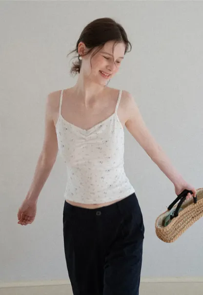 Wide Leg Pleated Casual Pants