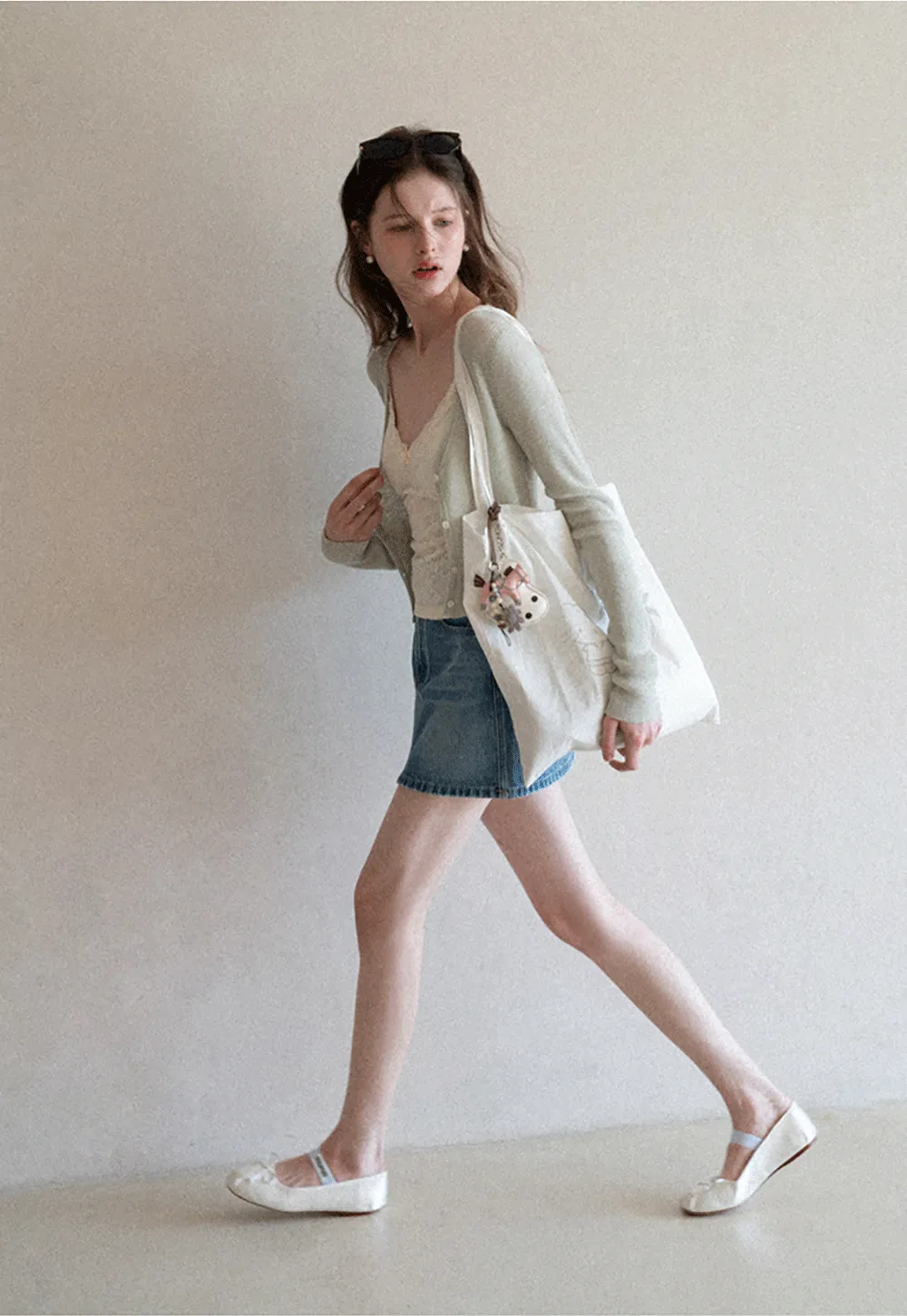 Lace Trimmed Camisole with Thin Straps