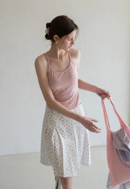 Slim Fit Tank Top with Thin Straps