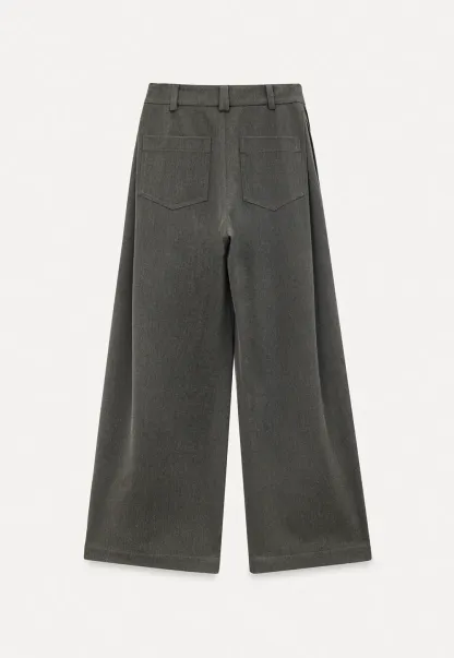 Wide Leg High Waist Casual Pants