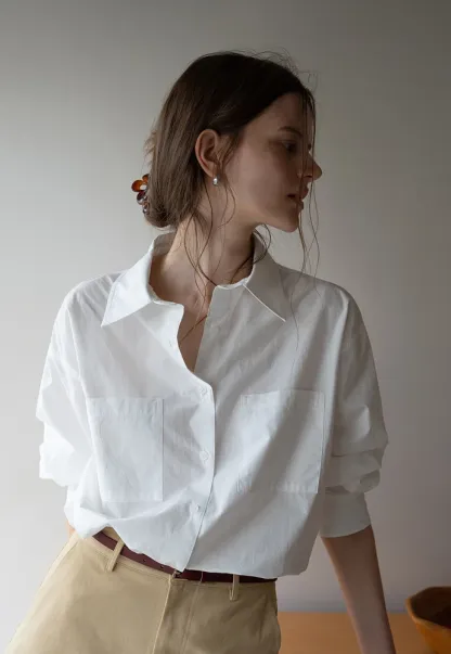 Boxy Two-Pocket Shirt