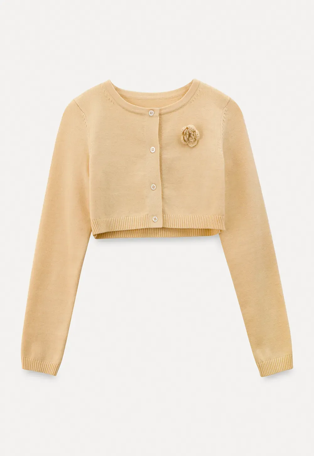 Elegant Knit Cardigan with Button Detail and Tank Top Set