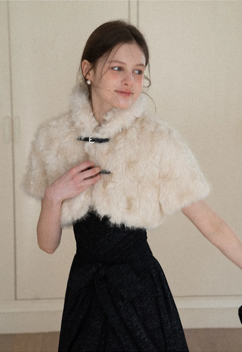 Furry Short Jacket for Warmth and Style