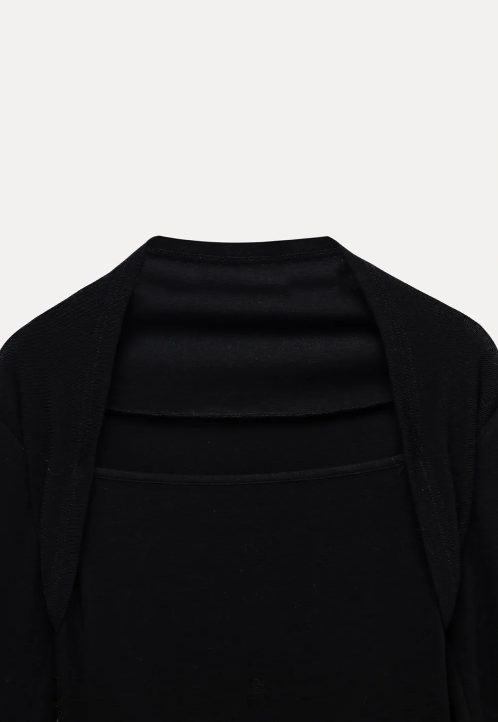 Square Neck Long Sleeve Slim Fit Top