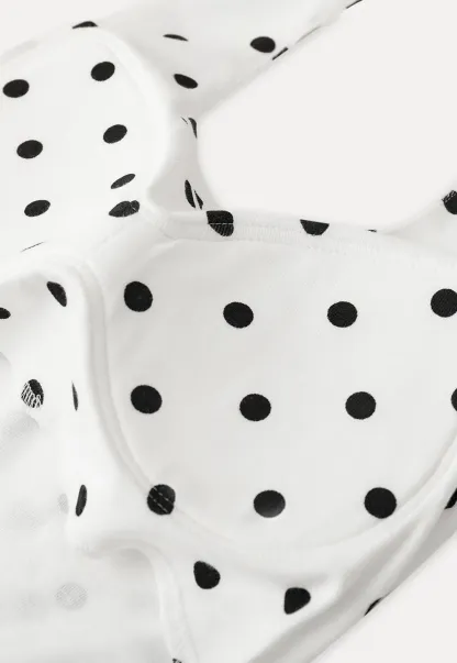 Woolen Knit Sweater and Polka Dot Tank Top