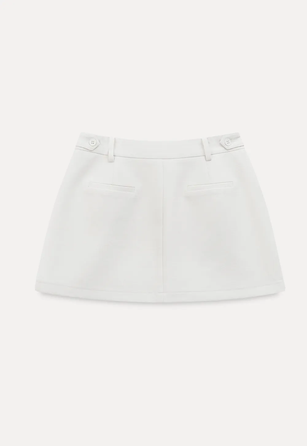 Elegant Pleated Mini Skirt with Asymmetrical Hem