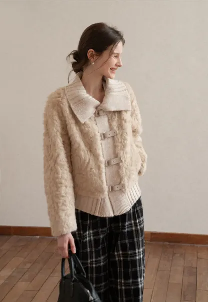 Plaid Wide Leg Pants Culottes Women's Trousers