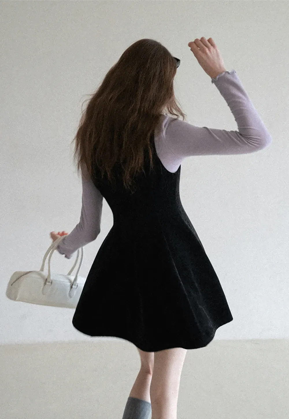 Elegant High Neck Long Sleeve Top with Ruffle Detail