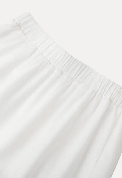 Tiered Ruffled Eyelet Maxi Skirt