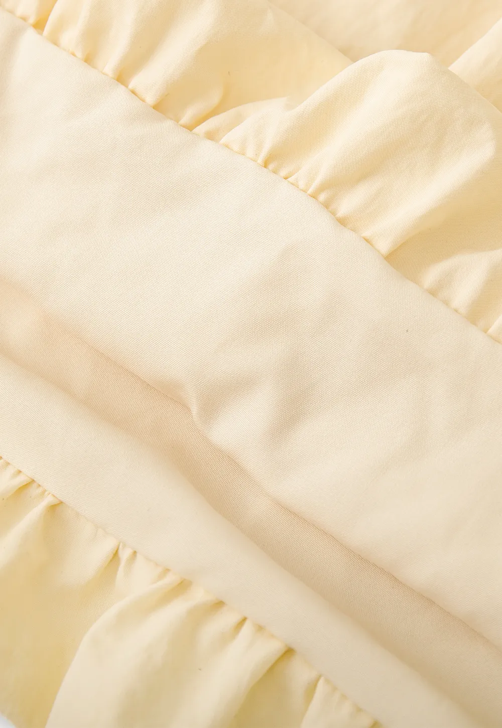 V neck long sleeve dress with flared skirt