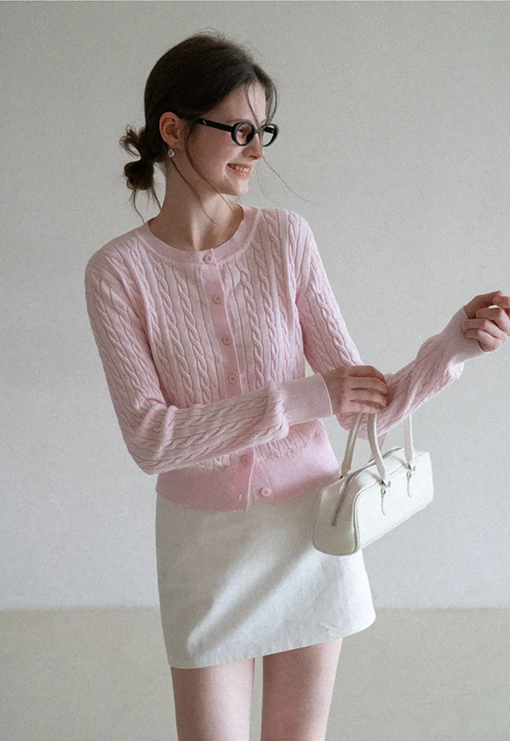 Cable Knit Long Sleeve Sweater Top