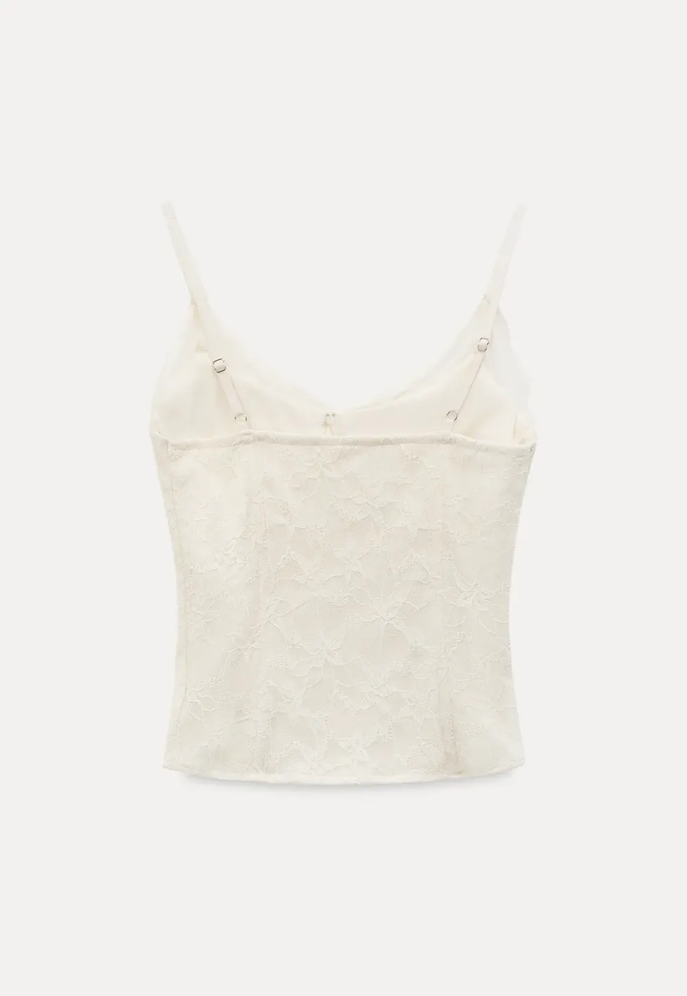 Lace Trimmed Camisole with Thin Straps