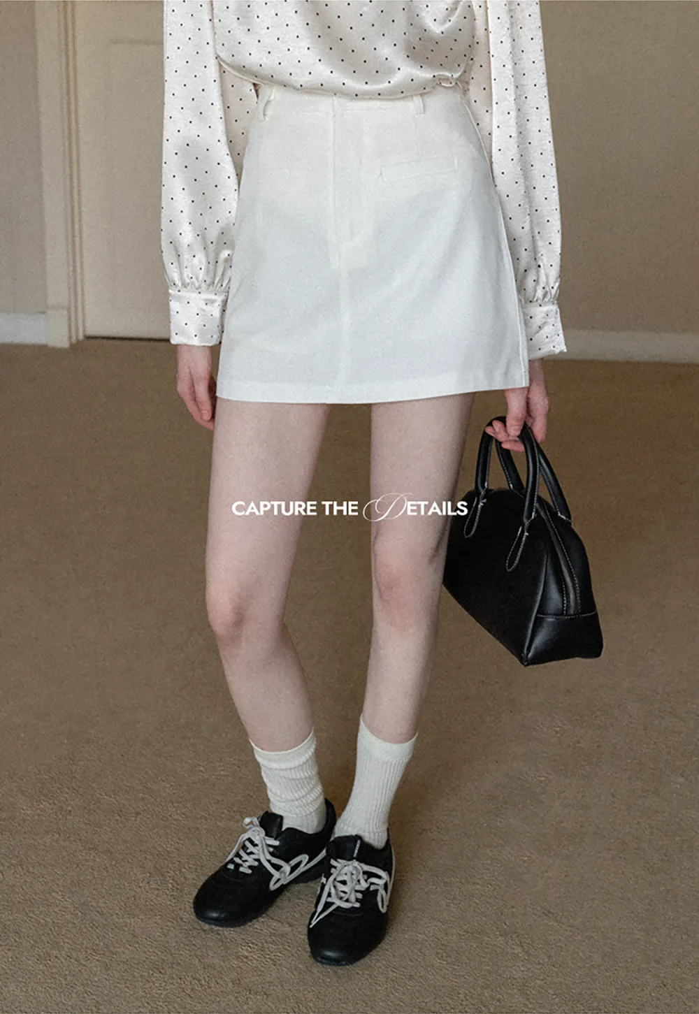 Elegant Mini Skirt with High Waist Design